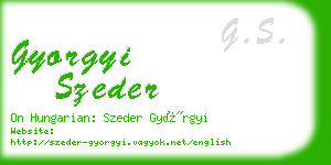 gyorgyi szeder business card